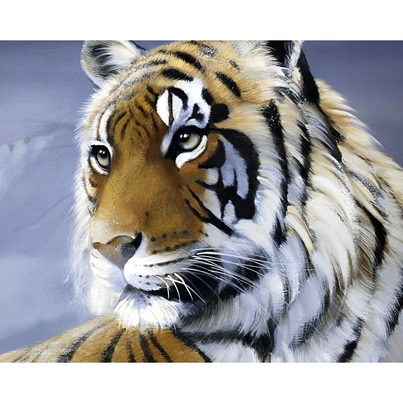 Tiger Elegance | Diamond Painting Design - Full Drill Diamond Art with 5d Square or Round Diamonds - AB Drills Available