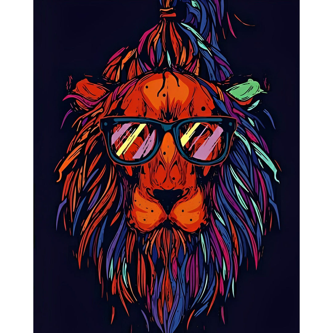 Lion Hipster | Diamond Painting