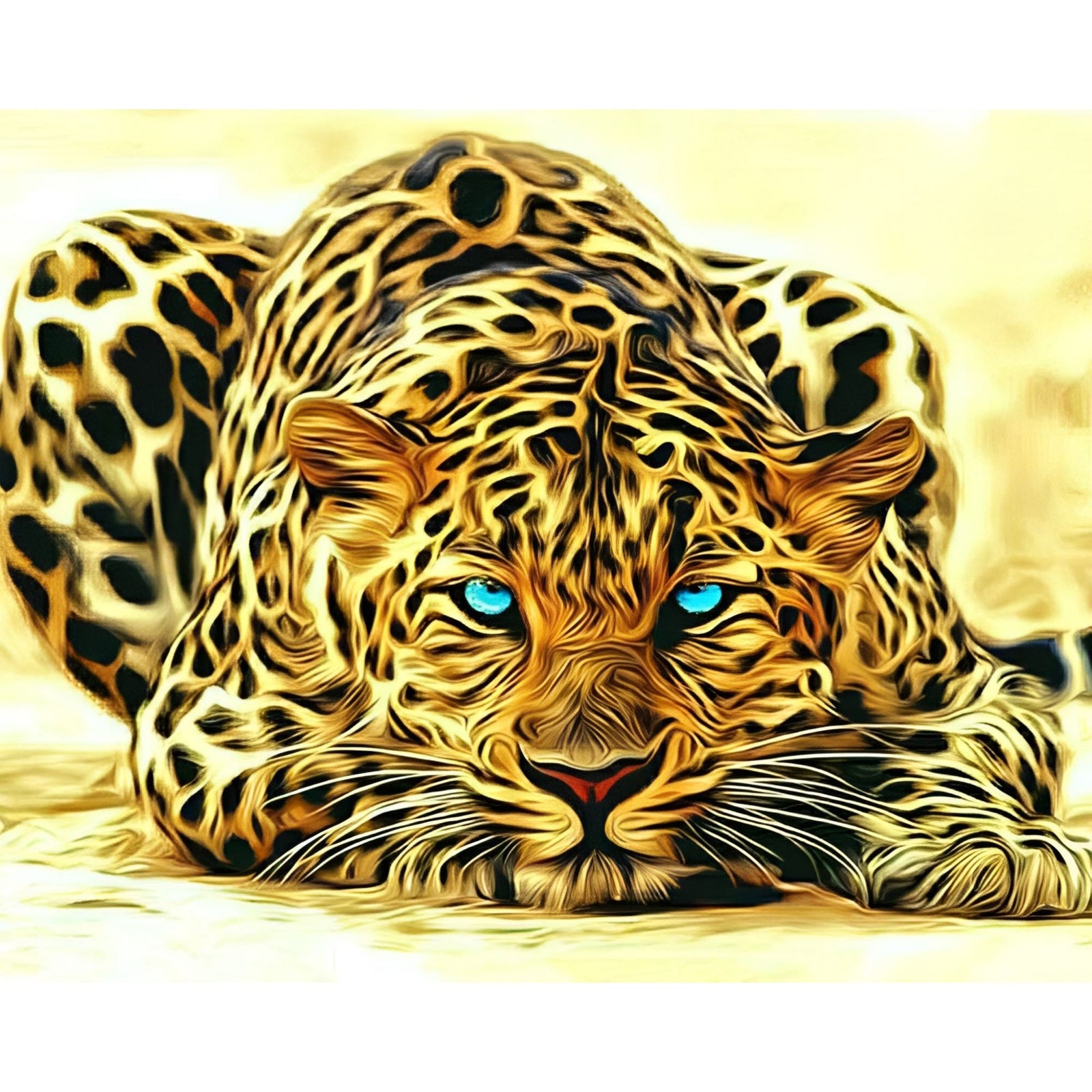 Cheetah's Stare | Diamond Painting Design - Full Drill Diamond Art with 5d Square or Round Diamonds - AB Drills Available