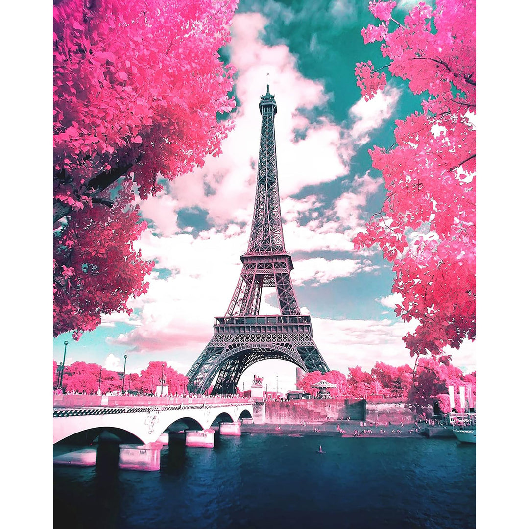 Pink Parisian Trees | Diamond Painting