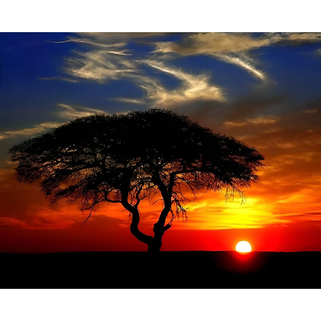 African Landscape Sunset | Diamond Painting