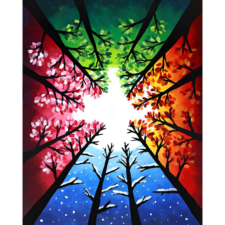Four Season Tree | Diamond Painting