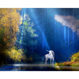 Unicorn by the Lake | Diamond Painting Design - Full Drill Diamond Art with 5d Square or Round Diamonds - AB Drills Available