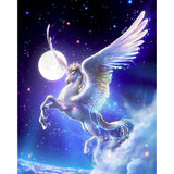 Moonlit Pegasus | Diamond Painting Design - Full Drill Diamond Art with 5d Square or Round Diamonds - AB Drills Available