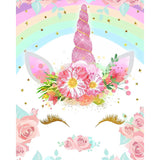 Cute Unicorn | Diamond Painting Design - Full Drill Diamond Art with 5d Square or Round Diamonds - AB Drills Available