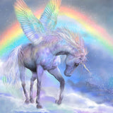 Unicorn Charm | Diamond Painting Design - Full Drill Diamond Art with 5d Square or Round Diamonds - AB Drills Available