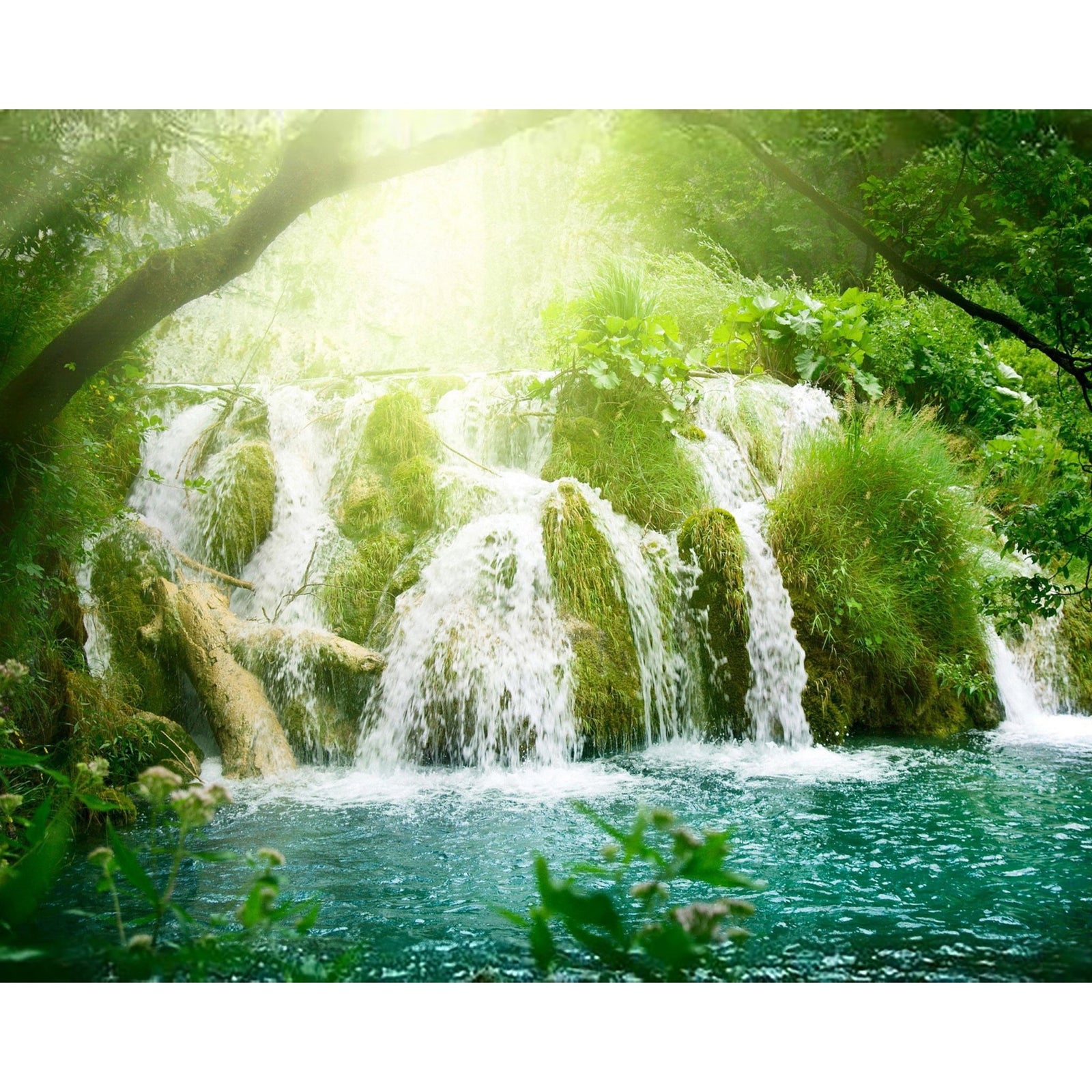 Serene Waterfalls | Diamond Painting Design - Full Drill Diamond Art with 5d Square or Round Diamonds - AB Drills Available