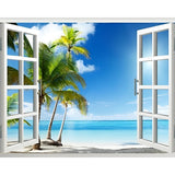 Window View | Diamond Painting Design - Full Drill Diamond Art with 5d Square or Round Diamonds - AB Drills Available