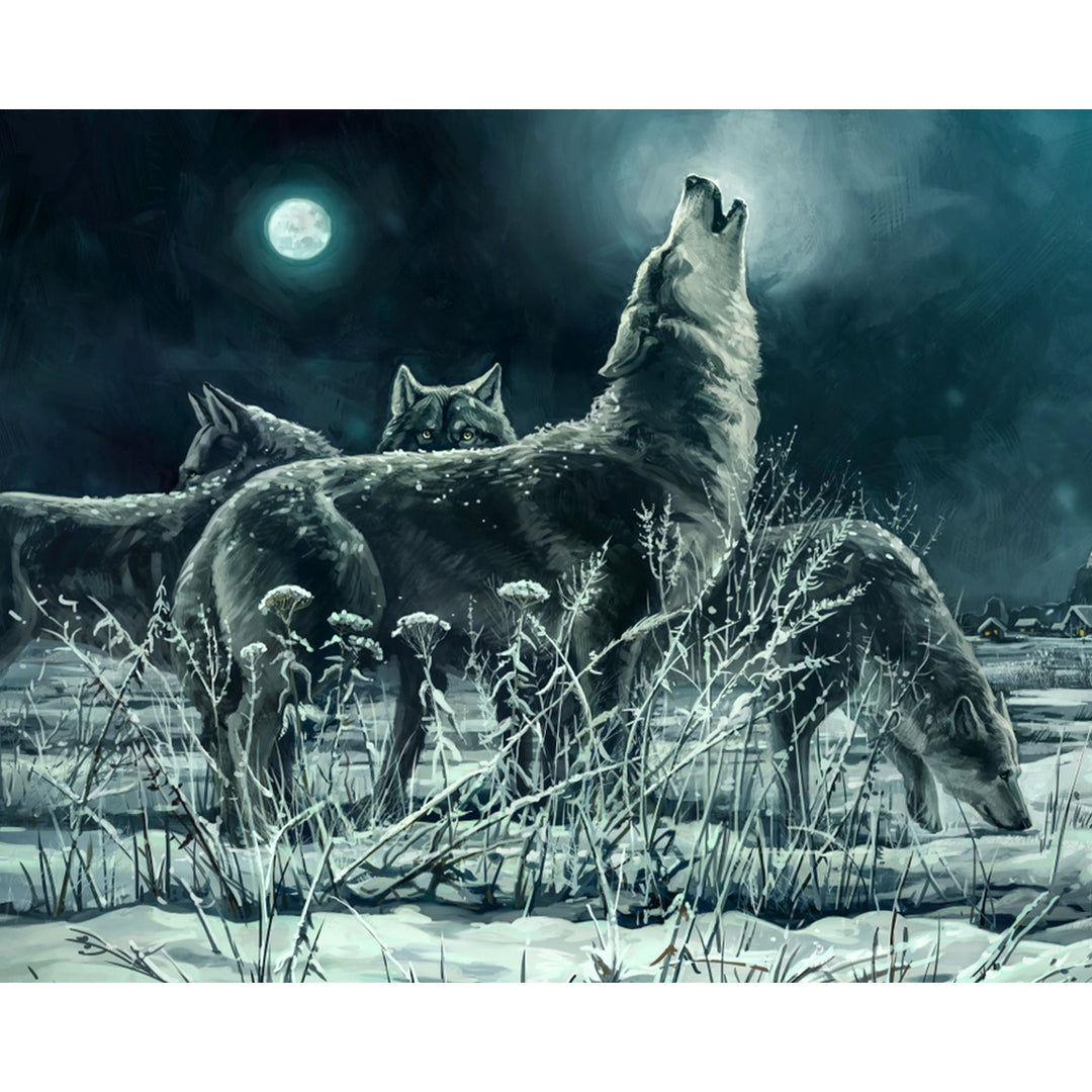 Moonlight Wolf Pack | Diamond Painting