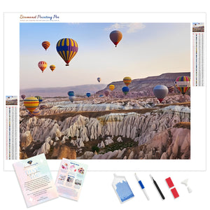 Hot Air Balloons over Cappadocia | Diamond Painting