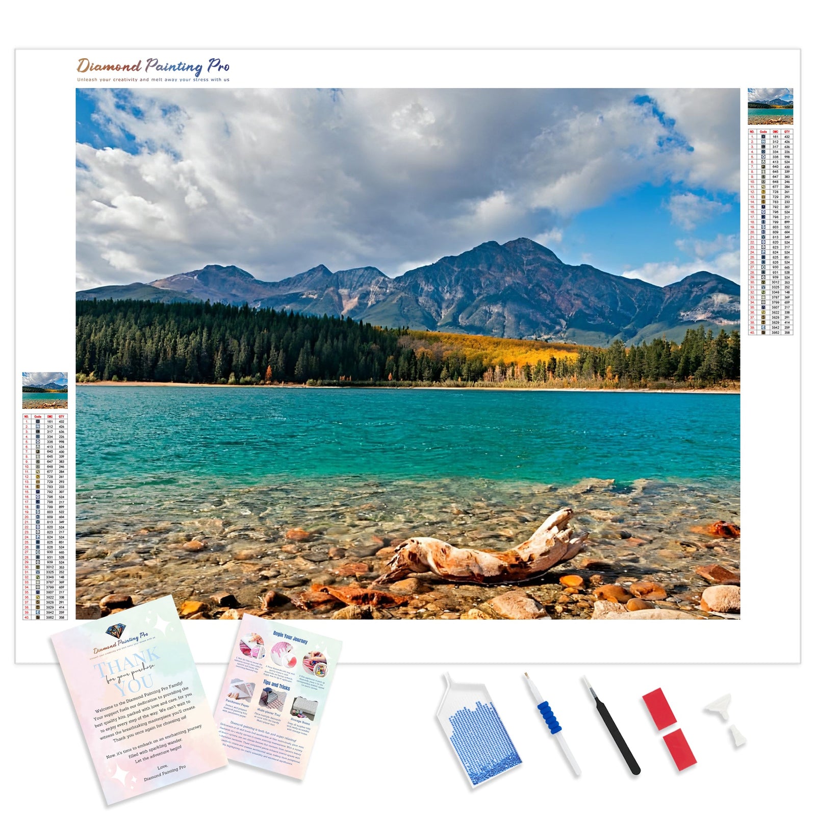 Patricia Lake | Diamond Painting Kit - Full Drill - Square or Round Diamonds with AB Drills Option