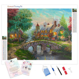 Cottage Escape | Diamond Painting Kit - Full Drill - Square or Round Diamonds with AB Drills Option