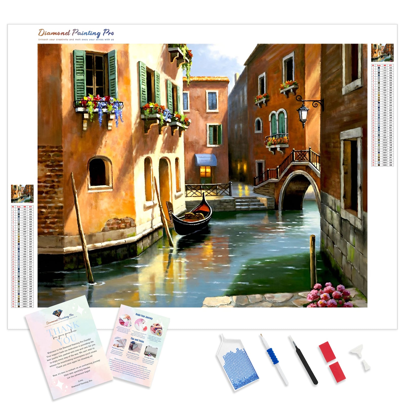 Italy Venice | Diamond Painting Kit - Full Drill - Square or Round Diamonds with AB Drills Option