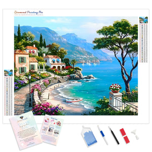 Mediterranean Seaside | Diamond Painting