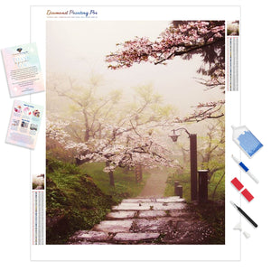 Japanese Cherry Blossom Garden | Diamond Painting