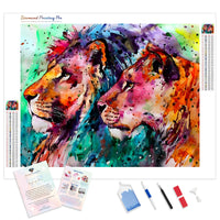 Colored Lion | Diamond Painting