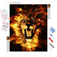 Lion Flame | Diamond Painting