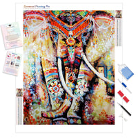 Rainbow Elephant Mandala | Diamond Painting