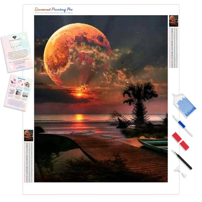 Half Moon Sunset | Diamond Painting