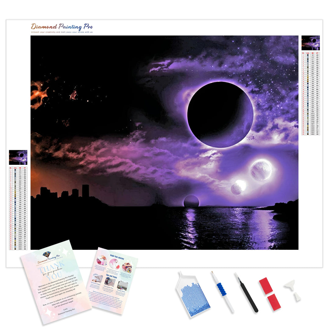 Purple Eclipse | Diamond Painting