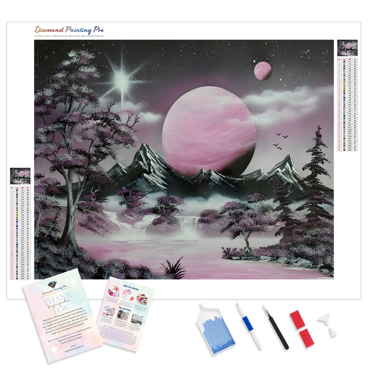 Pink Moon | Diamond Painting