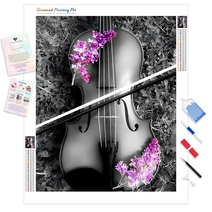 Violet Violin | Diamond Painting
