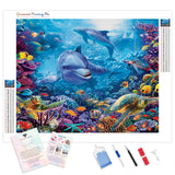 Ocean Wonders | Diamond Painting Kit - Full Drill - Square or Round Diamonds with AB Drills Option