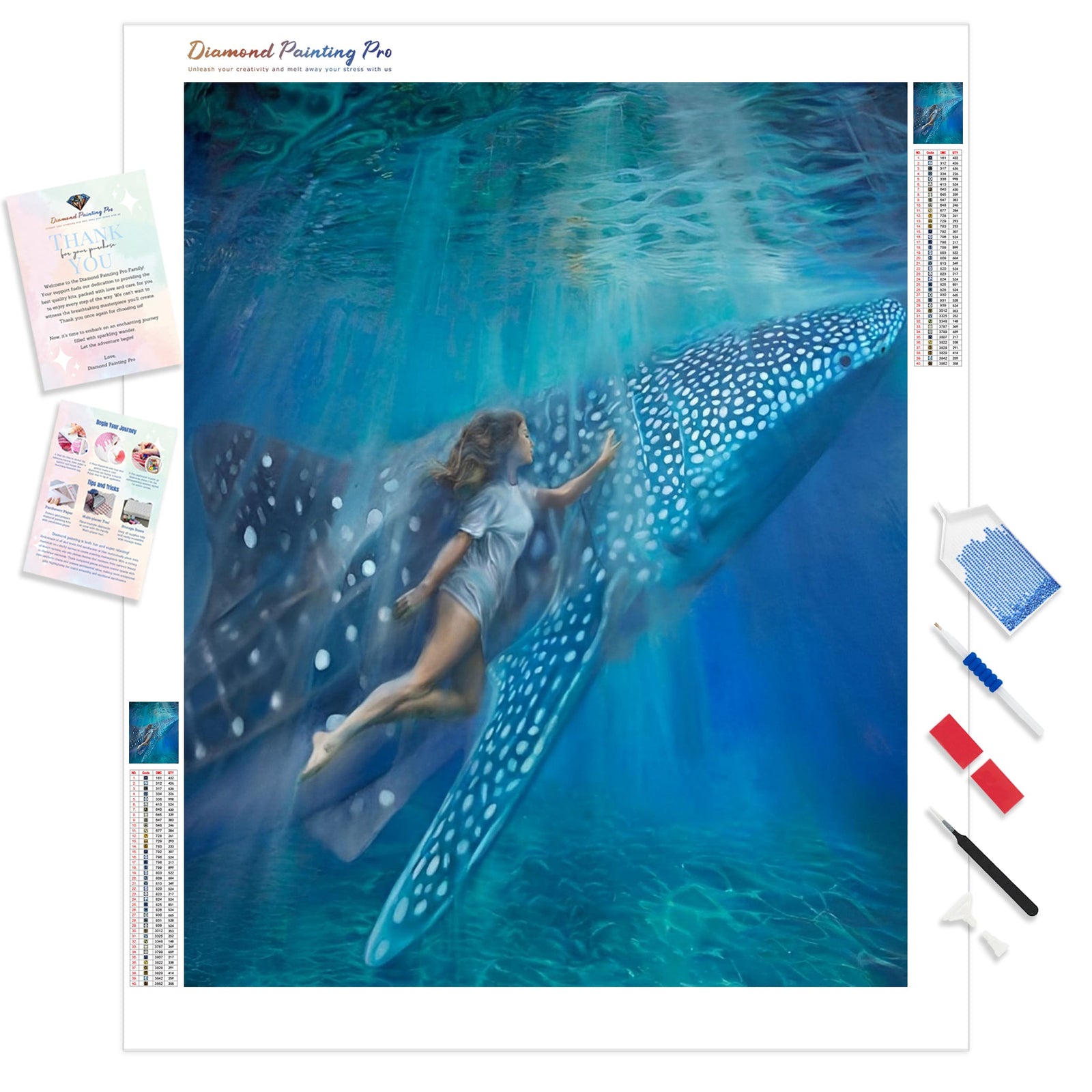 Ocean Ride Along | Diamond Painting Kit - Full Drill - Square or Round Diamonds with AB Drills Option