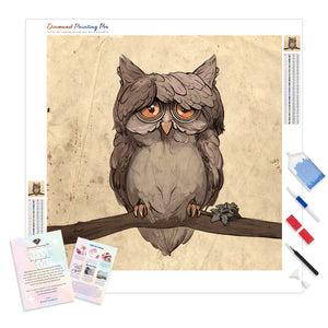 Cartoon Cute Owl | Diamond Painting