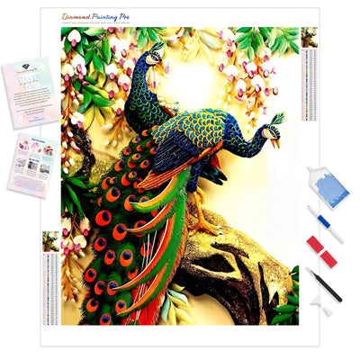 Peacock Love | Diamond Painting