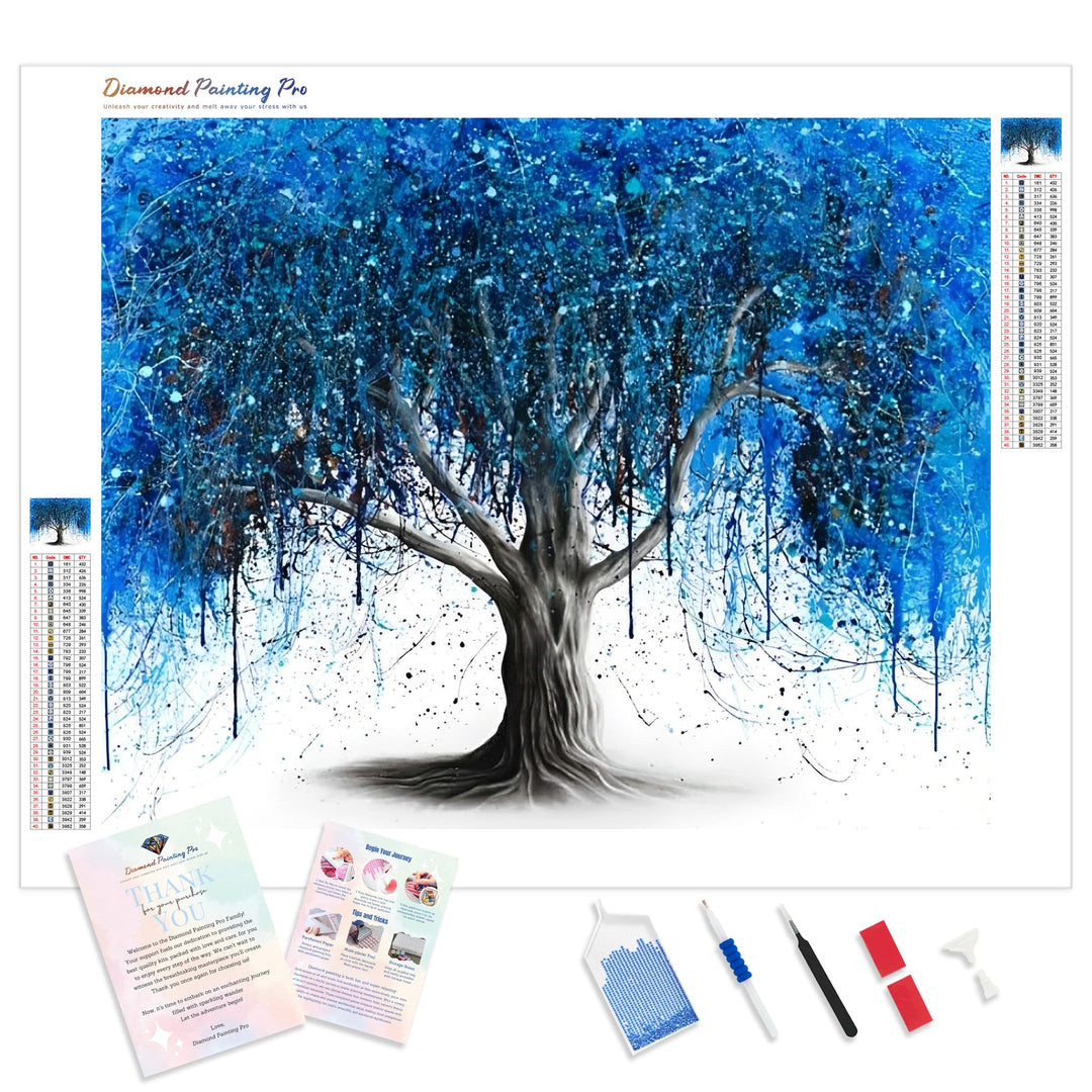 Blue Midnight Tree | Diamond Painting