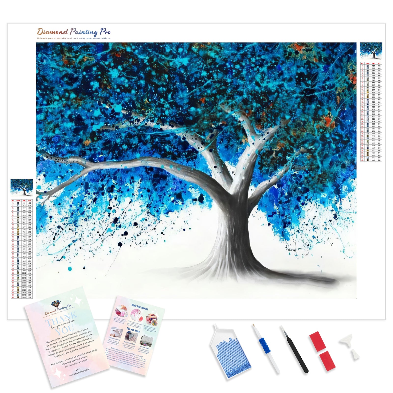 Coral Reef Tree | Diamond Painting Kit - Full Drill - Square or Round Diamonds with AB Drills Option