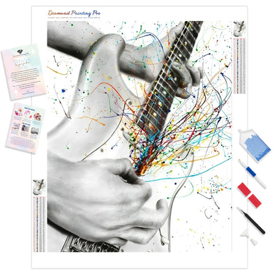 The Guitar Solo | Diamond Painting Kit - Full Drill - Square or Round Diamonds with AB Drills Option