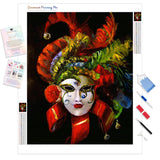 Masquerade Mask | Diamond Painting Kit - Full Drill - Square or Round Diamonds with AB Drills Option