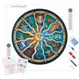 Signs of the Zodiac | Diamond Painting Kit - Full Drill - Square or Round Diamonds with AB Drills Option
