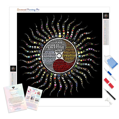 Human Qualities | Diamond Painting Kit - Full Drill - Square or Round Diamonds with AB Drills Option