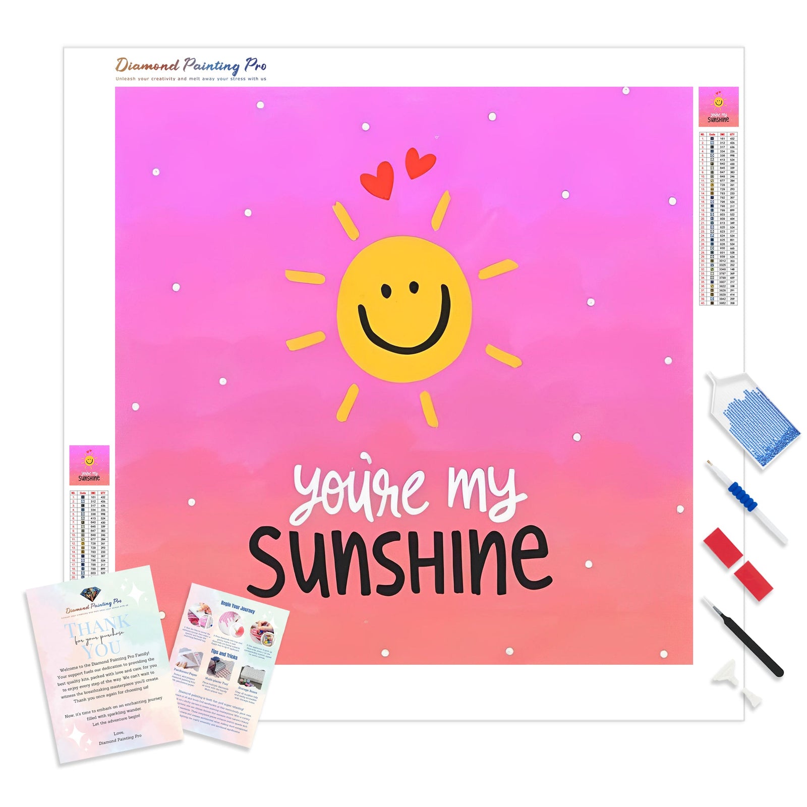 You're My Sunshine | Diamond Painting Kit - Full Drill - Square or Round Diamonds with AB Drills Option