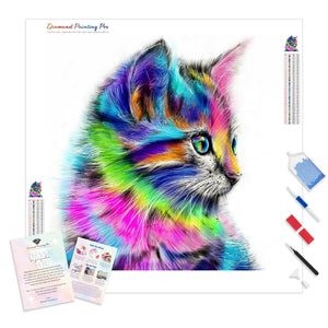 Jumbo Kaleidoscope Kitty | Diamond Painting