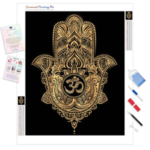 Hand of Fatima | Diamond Painting Kit - Full Drill - Square or Round Diamonds with AB Drills Option