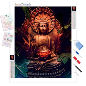 Zen Buddha Meditation | Diamond Painting Kit - Full Drill - Square or Round Diamonds with AB Drills Option