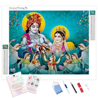 Lord Radha & Krishna Love Song | Diamond Painting