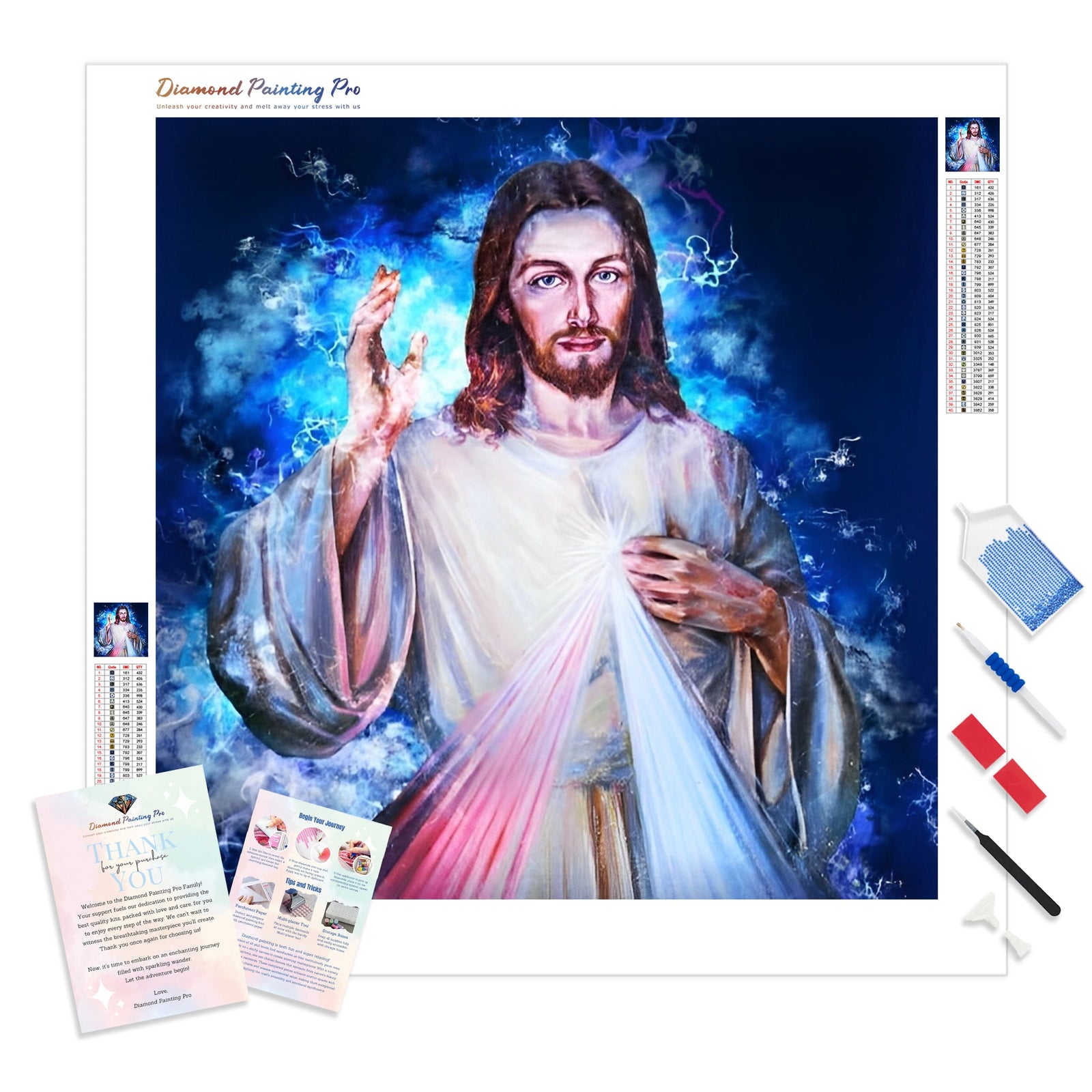 Blessed | Diamond Painting Kit - Full Drill - Square or Round Diamonds with AB Drills Option