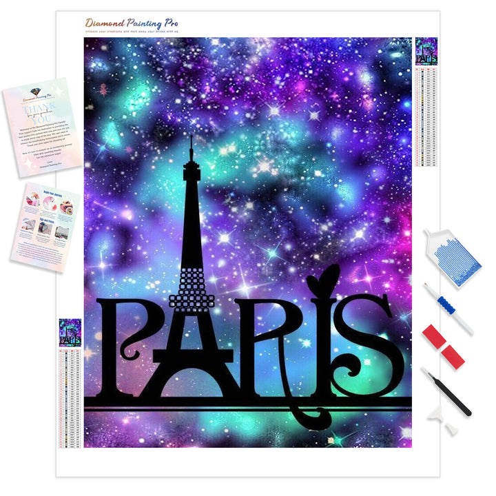 Colorful Paris Eiffel Tower | Diamond Painting