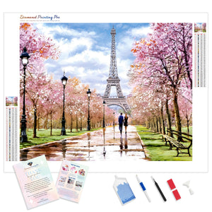 Romantic Eiffel Walk | Diamond Painting