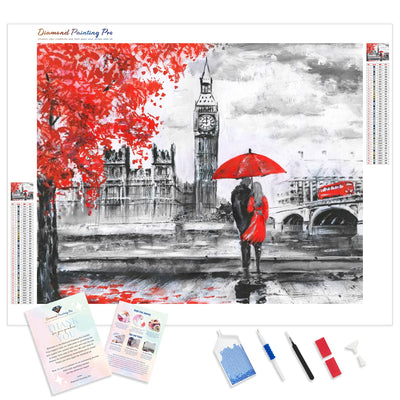 London Lovers in Black and Red | Diamond Painting