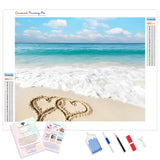 Love Beach | Diamond Painting Kit - Full Drill - Square or Round Diamonds with AB Drills Option