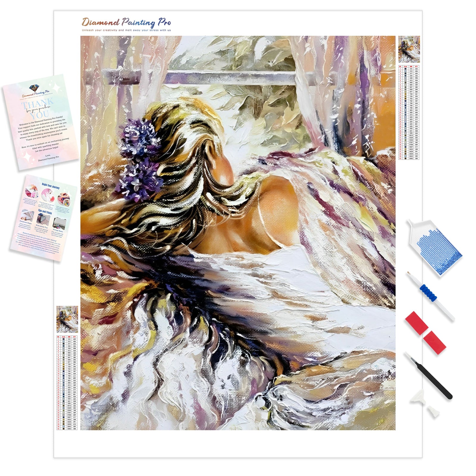 The Bride | Diamond Painting Kit - Full Drill - Square or Round Diamonds with AB Drills Option