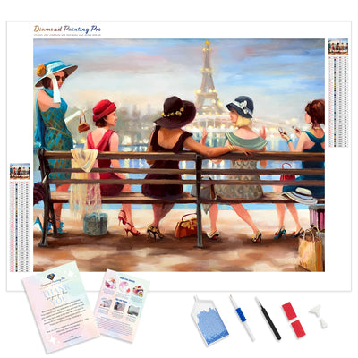 Girls Day Out | Diamond Painting Kit - Full Drill - Square or Round Diamonds with AB Drills Option