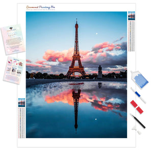 Eiffel Tower Reflections | Diamond Painting