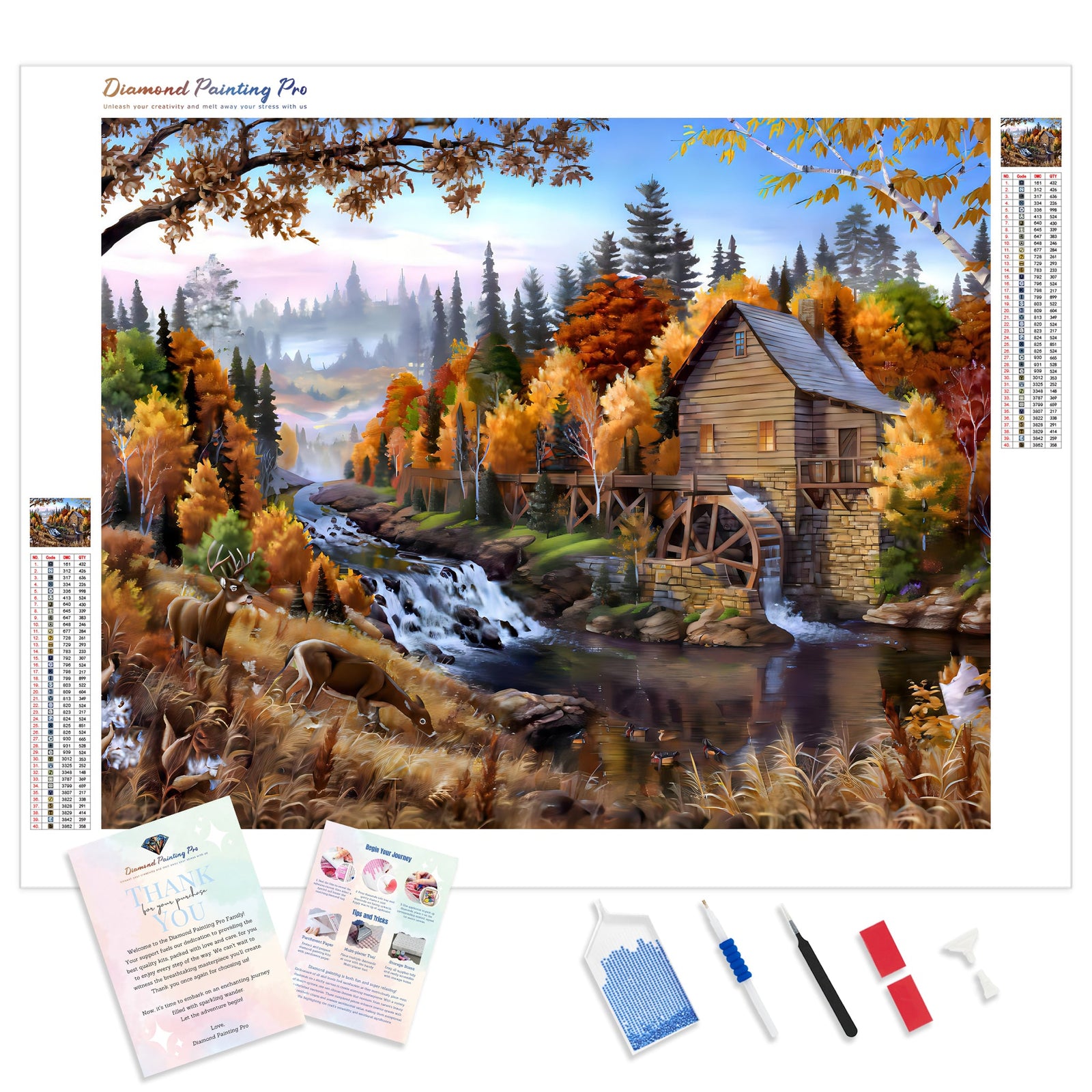 Cottage | Diamond Painting Kit - Full Drill - Square or Round Diamonds with AB Drills Option